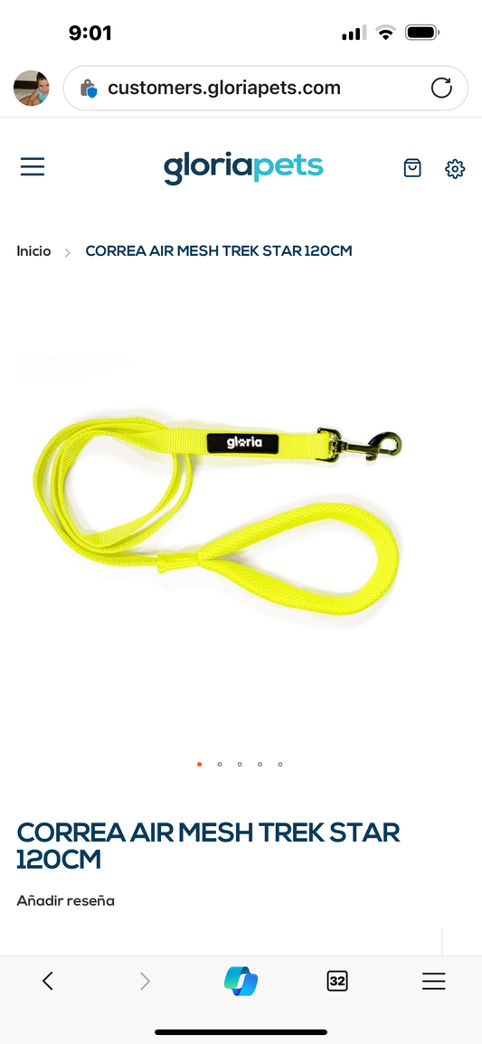 Correa Gloria Mesh para Perros — Ligera y Transpirable