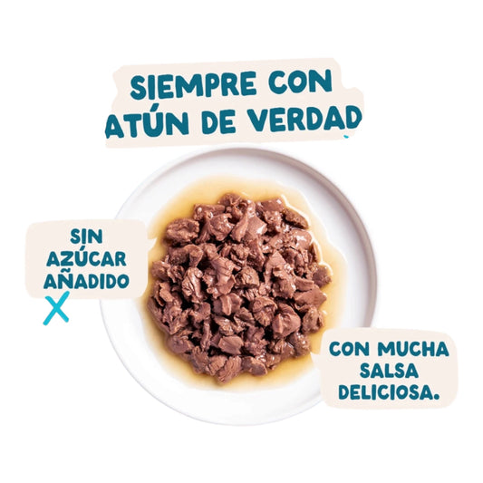 Edgard & Cooper Atun y Pollo En Salsa para Gatos Adultos— Sin Cereales