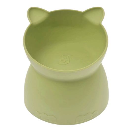 Comedero alto de silicona para gato Amorcromia