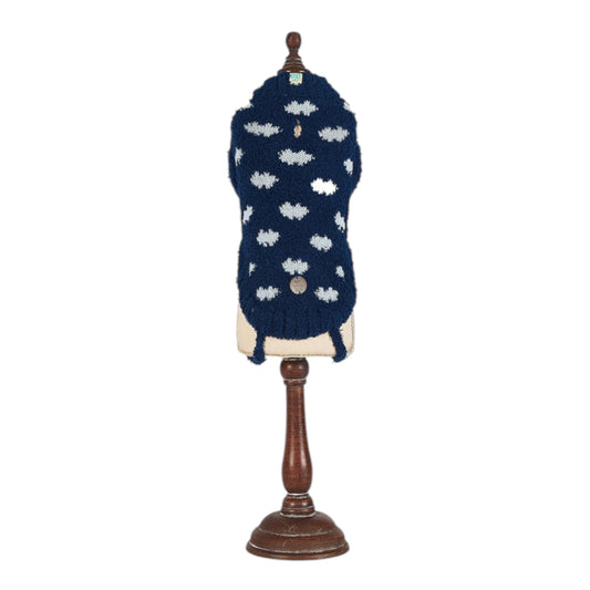 Jersey de punto afelpado para perro Cloudy en color azul