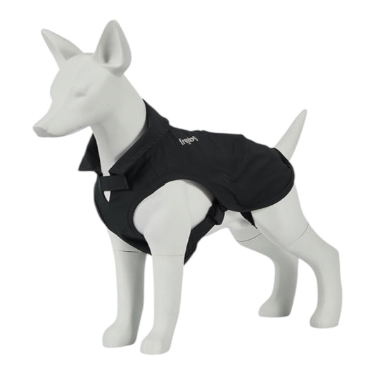 Chubasquero impermeable Freedog Aquadash negro para perro
