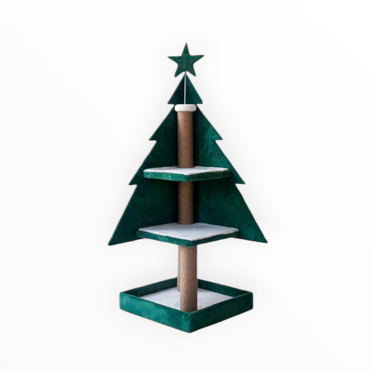 Catmas Tree, rascador árbol de Navidad para gatos de 146 cm con estrella