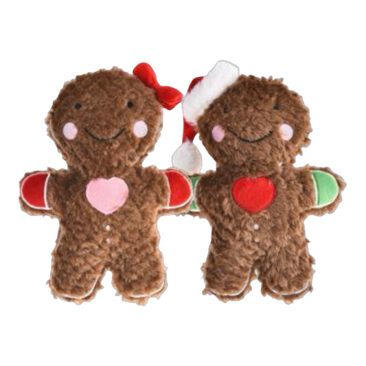 Galleta de Jengibre Xmas de peluche para perro — 15 x 21 cm con chirrido