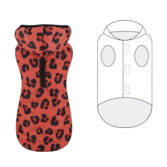 Anorak impermeable red leopart