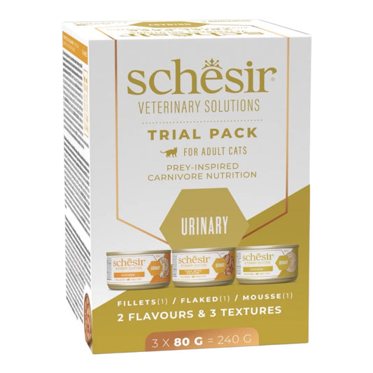 Schesir Cat Vet Urinary Trial Pack 3x80gr