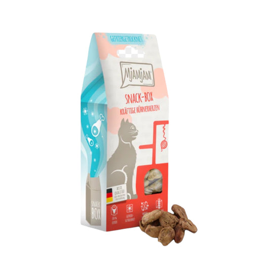 MjAMjAM corazones de pollo snacks liofilizados