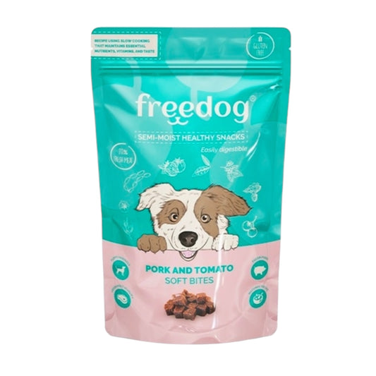 Freedog snacks cerdo y tomate