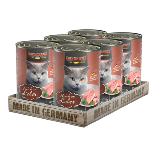 Leonardo Quality Selección Hígado para Gatos — Comida Húmeda en Lata 400g
