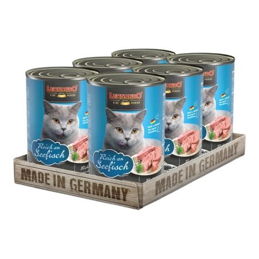 Leonardo Quality Selección Pescado para Gatos — Comida Húmeda en Lata 400g