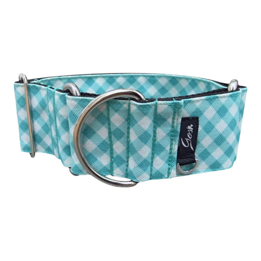 Gosk Collar Martingale Vichy Turquesa