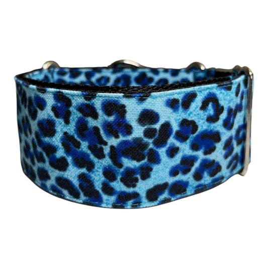 Gosk Collar Martingale Animal Print Azul — Collar Antiescape para Perros