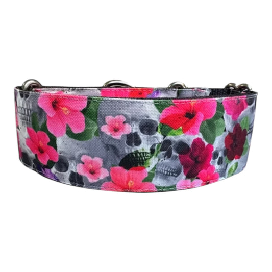 Gosk Collar Martingale Hibiskulls — Collar Antiescape para Perros