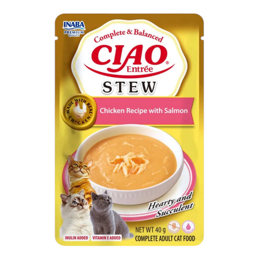Stew Entrée Pollo y Salmón para Gatos