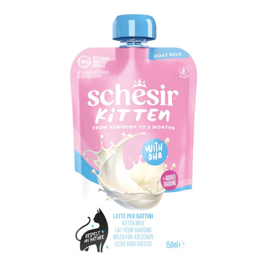 Schesir Leche de Cabra Maternizada para Gatitos Lactantes 0-2 meses 150ml | Lista para Servir