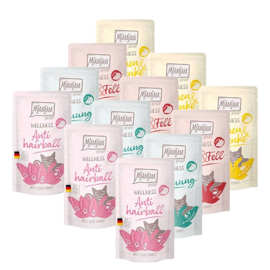 MjAMjAM Pack Wellness Comida Húmeda Funcional para Gatos