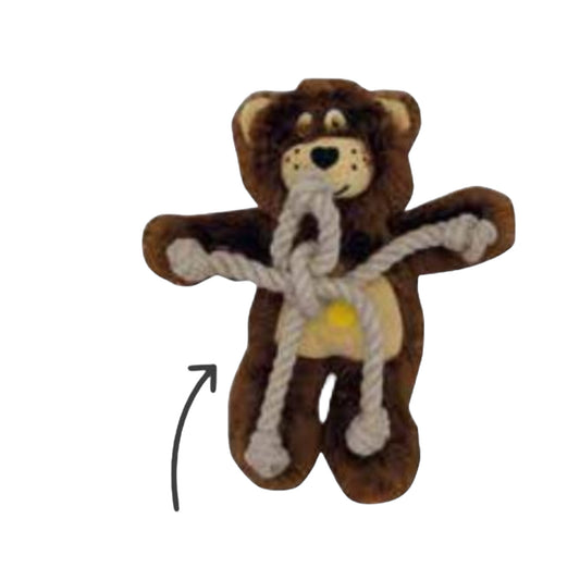 Bubibear Osito con Cuerda Interior para Perros — Peluche Sacudidor