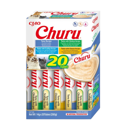 Churu Box 20 Tubos Variedades para Gatos