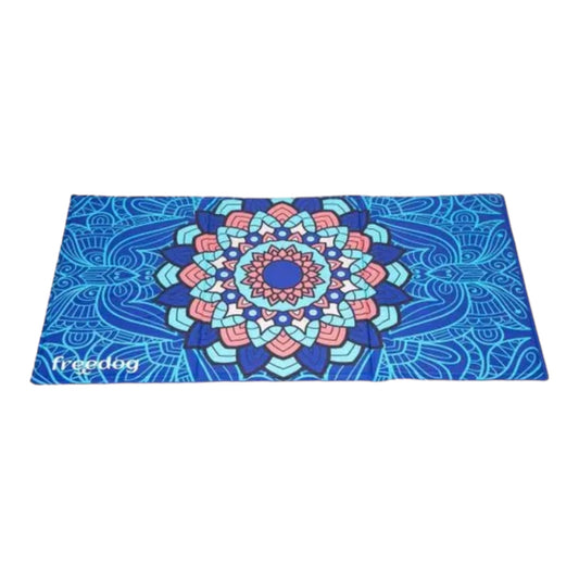 Freedog Colchoneta Refrescante de Gel Mandala Azul para Perros y Gatos