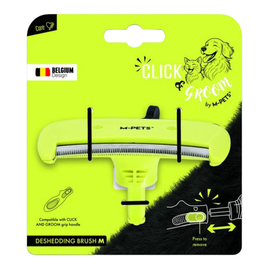 Cabezal Deslanador M Click & Groom M-Pets – Recambio Deshedding para Mango Intercambiable