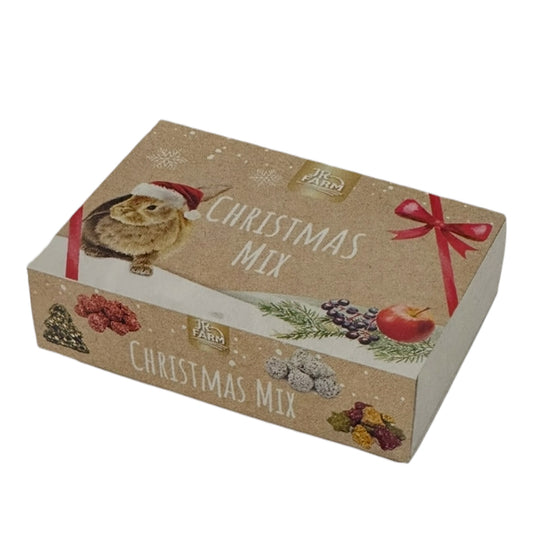 JR Farm Christmas Mix 210 g — Mezcla Navideña de Snacks para Conejos y Roedores
