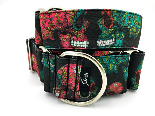 Gosk Collar martingale Calaveras flores
