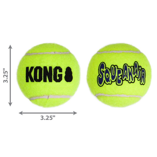 KONG SqueakAir Ball L — Pelota de Fetch con Chirriador para Perros
