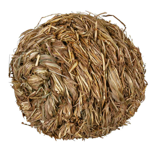 Pelota paja con cascabel 6cm diametro