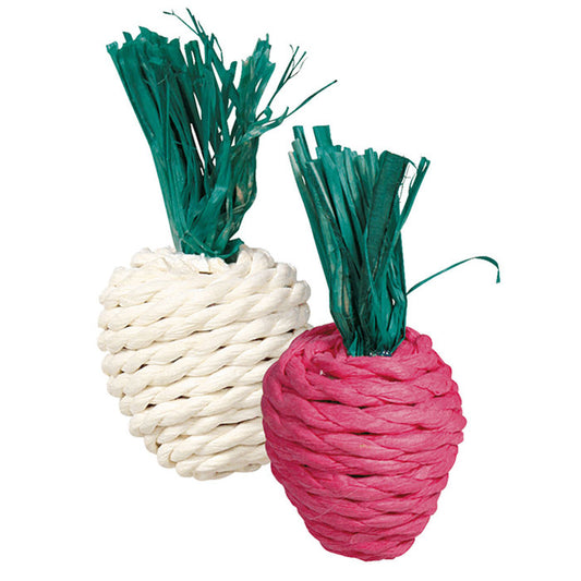 Set de Rabanitos de Paja para Conejos y Roedores — Juguete Natural