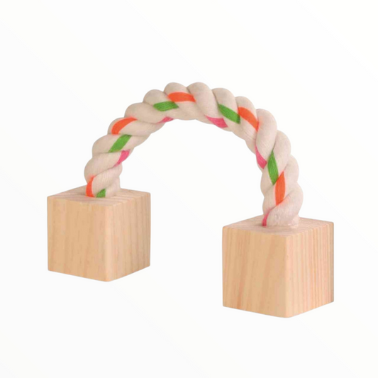 Trixie Juguete cuerda mas cubos de madera