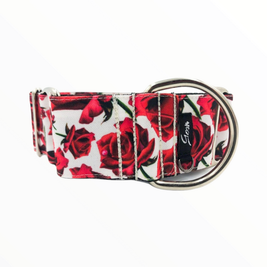 Gosk Collar Martingale white roses