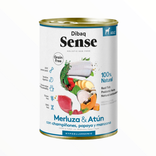 Sense comida humeda atún merluza