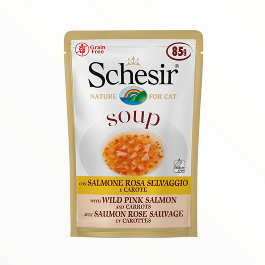 Schesir Sopa salmón rosado y zanahoria