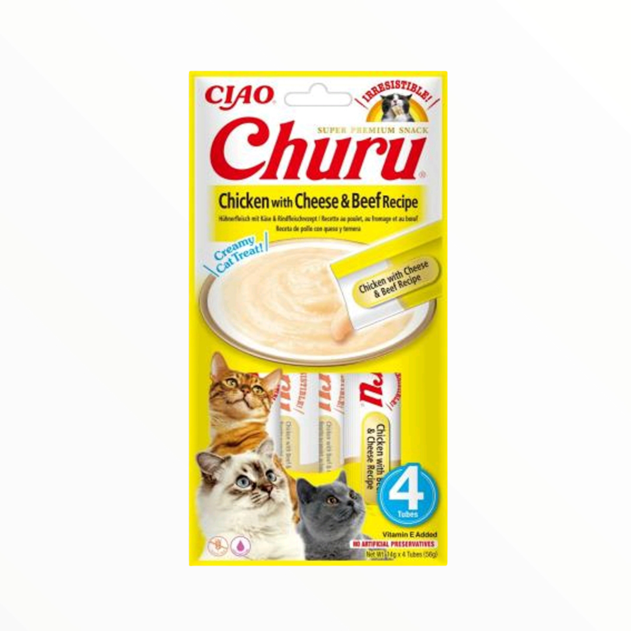 Churu crema pollo Queso y buey – NewMascota Baricentro