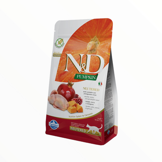 Farmina N&D Pumpkin Codorniz calabaza y granada esterilizado