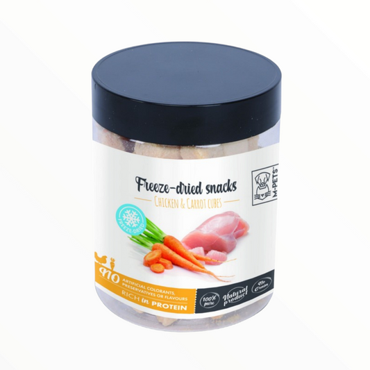 Mpets snack liofilizado de Pollo zanahoria