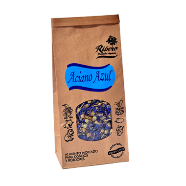 Ribero flores de aciano azul