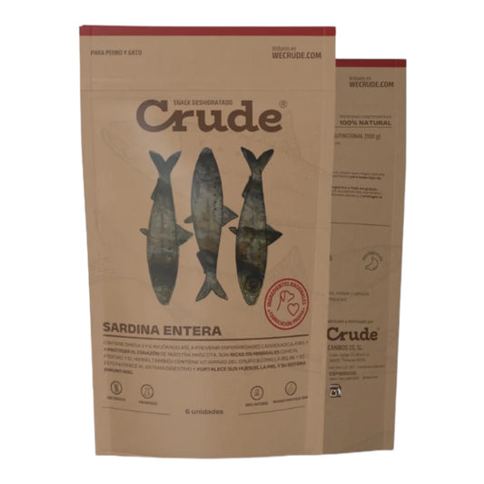 Crude sardina entera