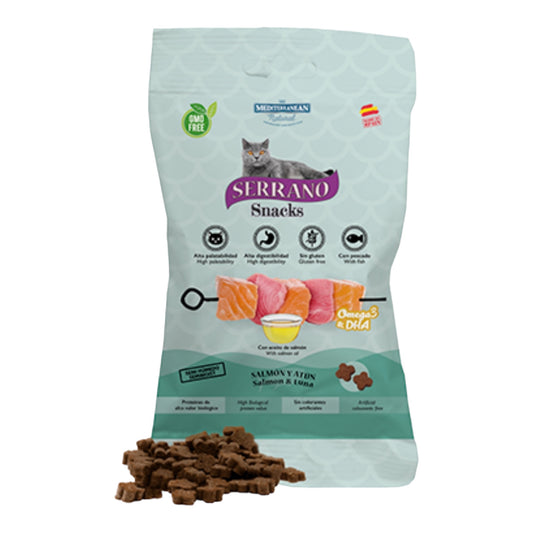 Serrano snacks gatos Omega3&DHA