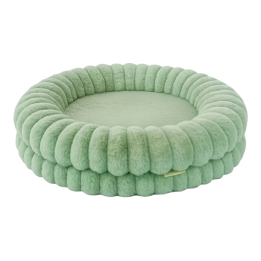 Cuna Muffin para Perros y Gatos —Rosa y verde manzana