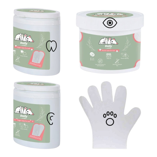 M-Pets Pack Higiene Ojos, Orejas Dientes y piel y pelo para Mascotas
