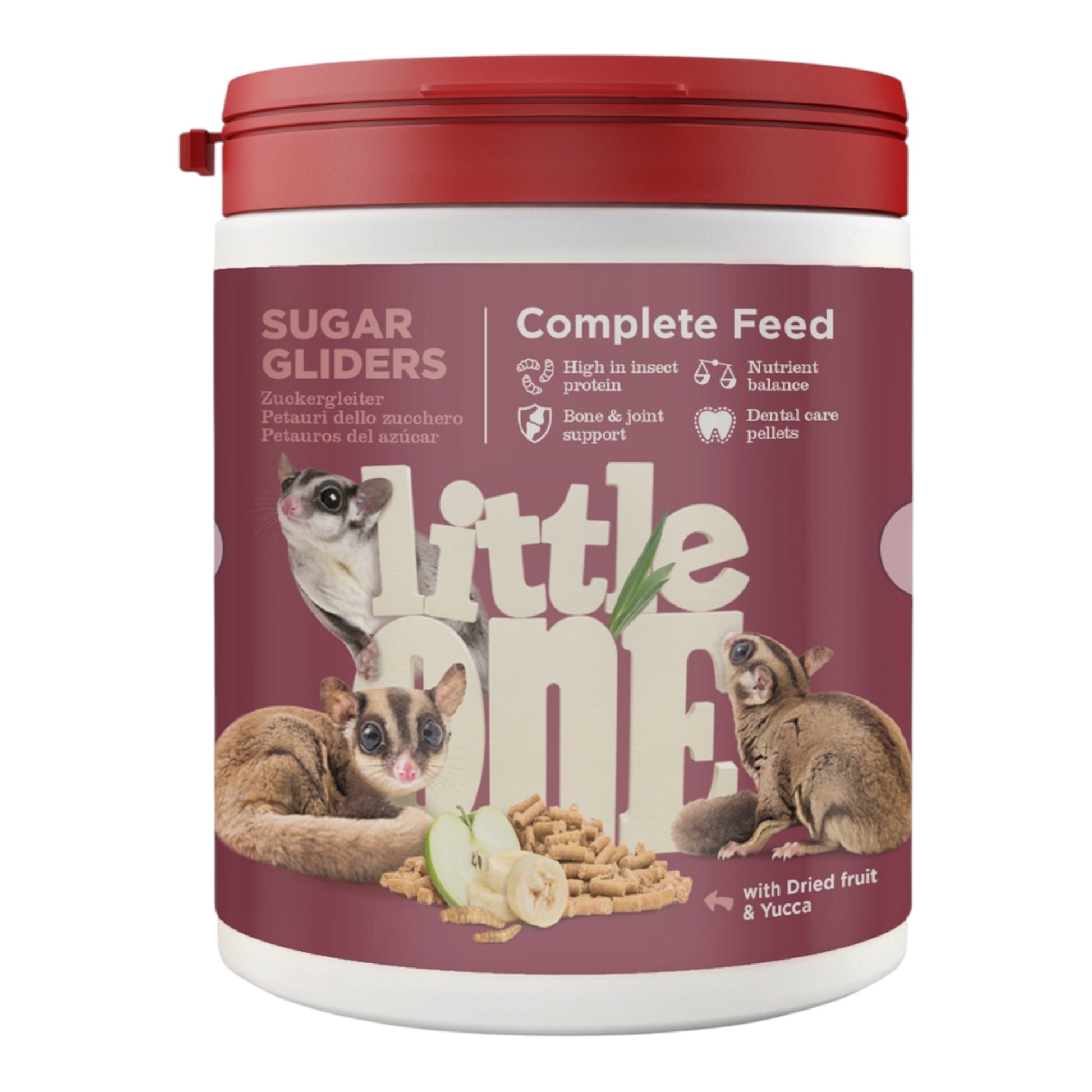 Envase de Little One pienso en pellets para petauro del azúcar (sugar glider) de 100 g