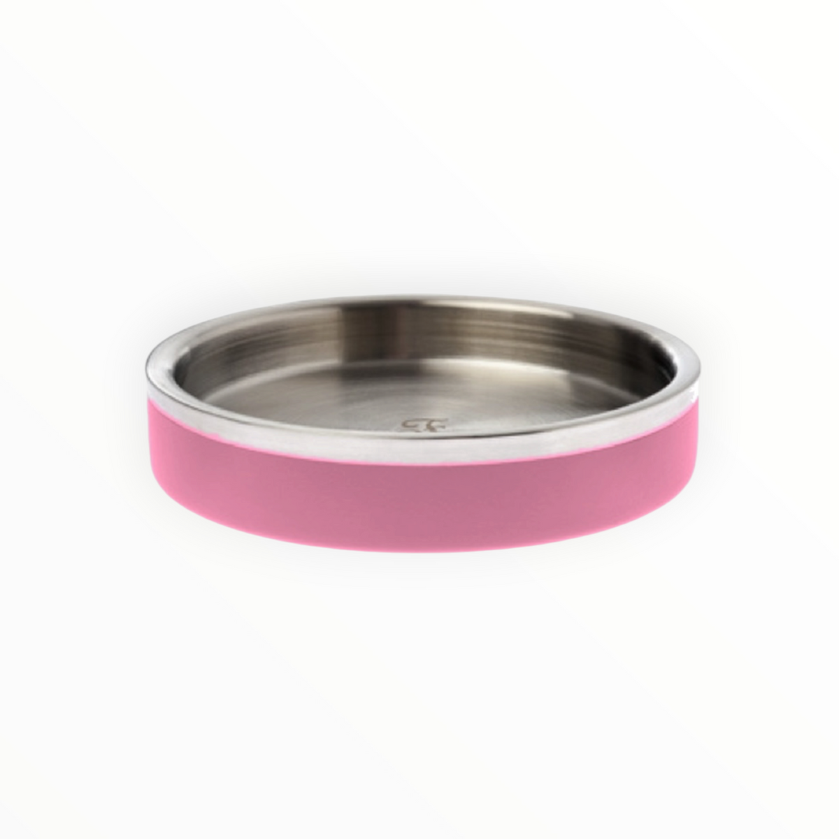 Comedero de acero inoxidable fucsia para gato Amorcromia