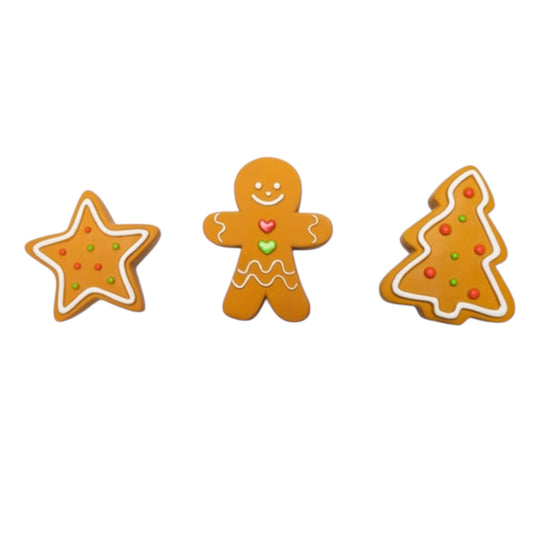 Figuras Xmas de látex para perro — árbol, jengibre o estrella con chirriador