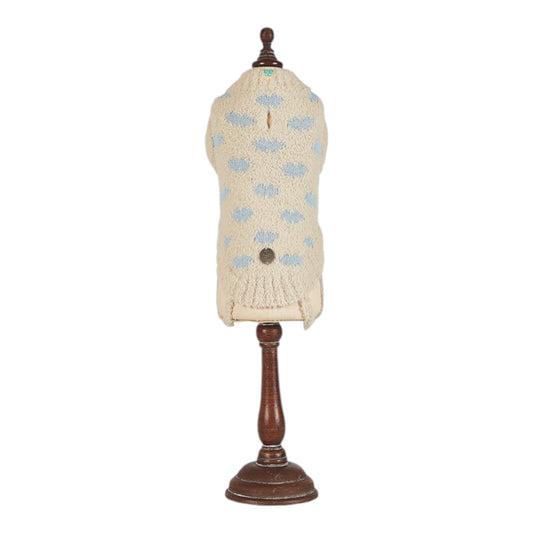Jersey de punto afelpado para perro Cloudy en color beige