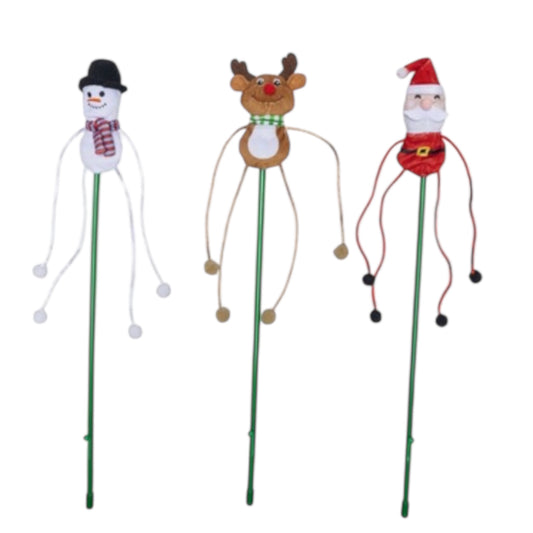 Beeztees Caña Xmas con deslizador para gatos — 45 cm, la figura se mueve