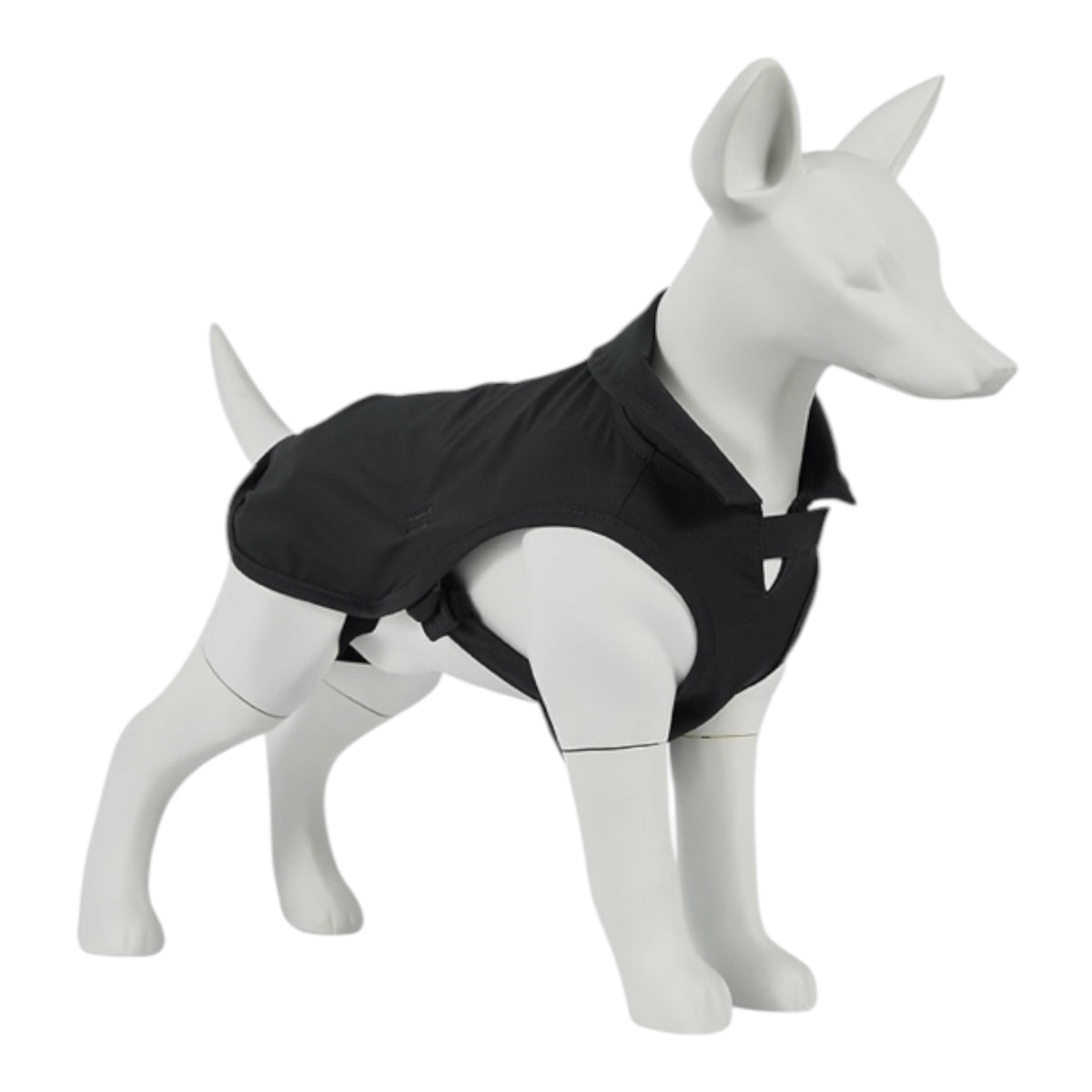 Chubasquero Aquadash negro para perro - cierre de velcro ajustable