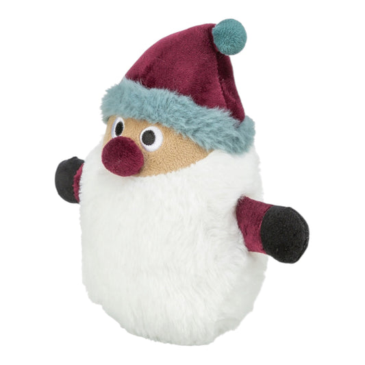 Peluche navideño Papá Noel de felpa suave con gorro y pompón
