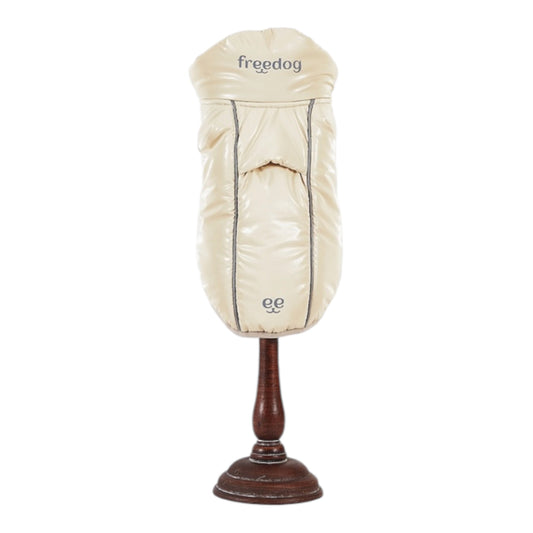 Abrigo impermeable acolchado para perro WinterHug beige de Freedog