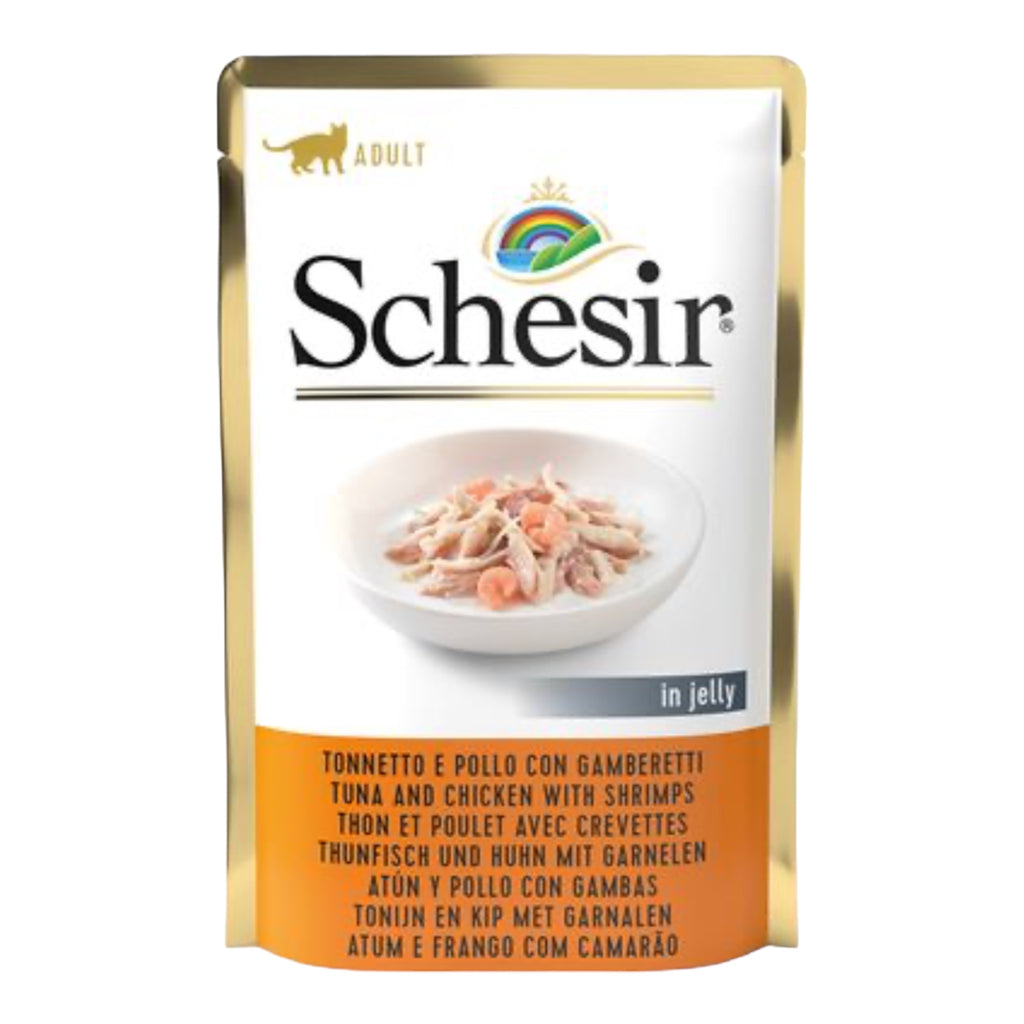 Schesir Comida Humeda para Gatos con Pollo, Vacuno y Arroz a