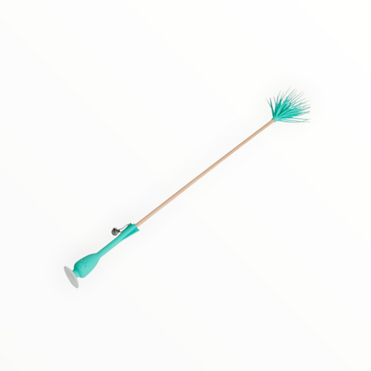 Meadow Feather XL, dardo con ventosa y cascabel para gatos de 48 cm